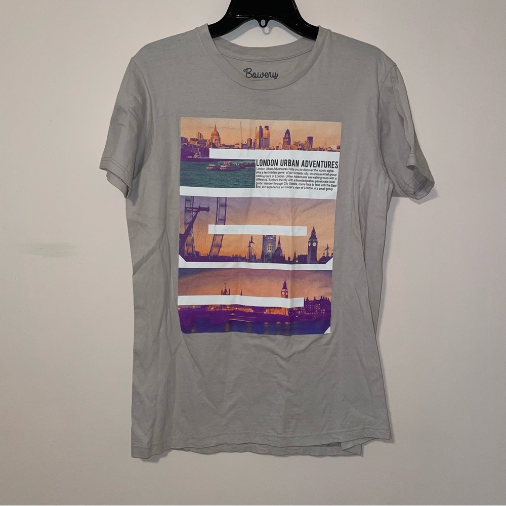 Bowery Cotton Graphic T-Shirt for Men Size Medium